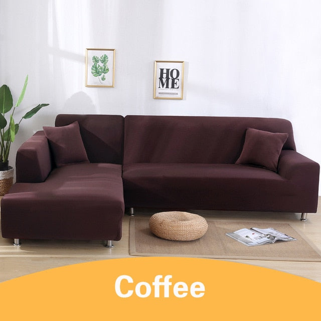 Comfy L Shaped Sofa Cover - 4 Seasons Home Gadgets