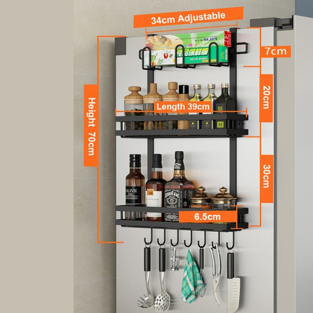 Pantry Door Organizer Rack - 4 Seasons Home Gadgets