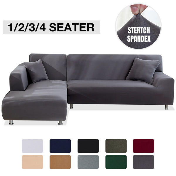 Comfy L Shaped Sofa Cover - 4 Seasons Home Gadgets