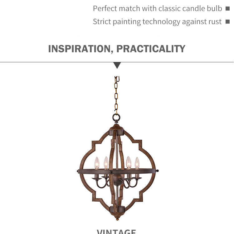 Light Candle Iron Chandelier - 4 Seasons Home Gadgets