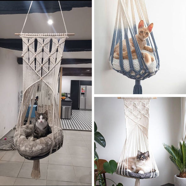 Hand Knit Swing Hammock - 4 Seasons Home Gadgets