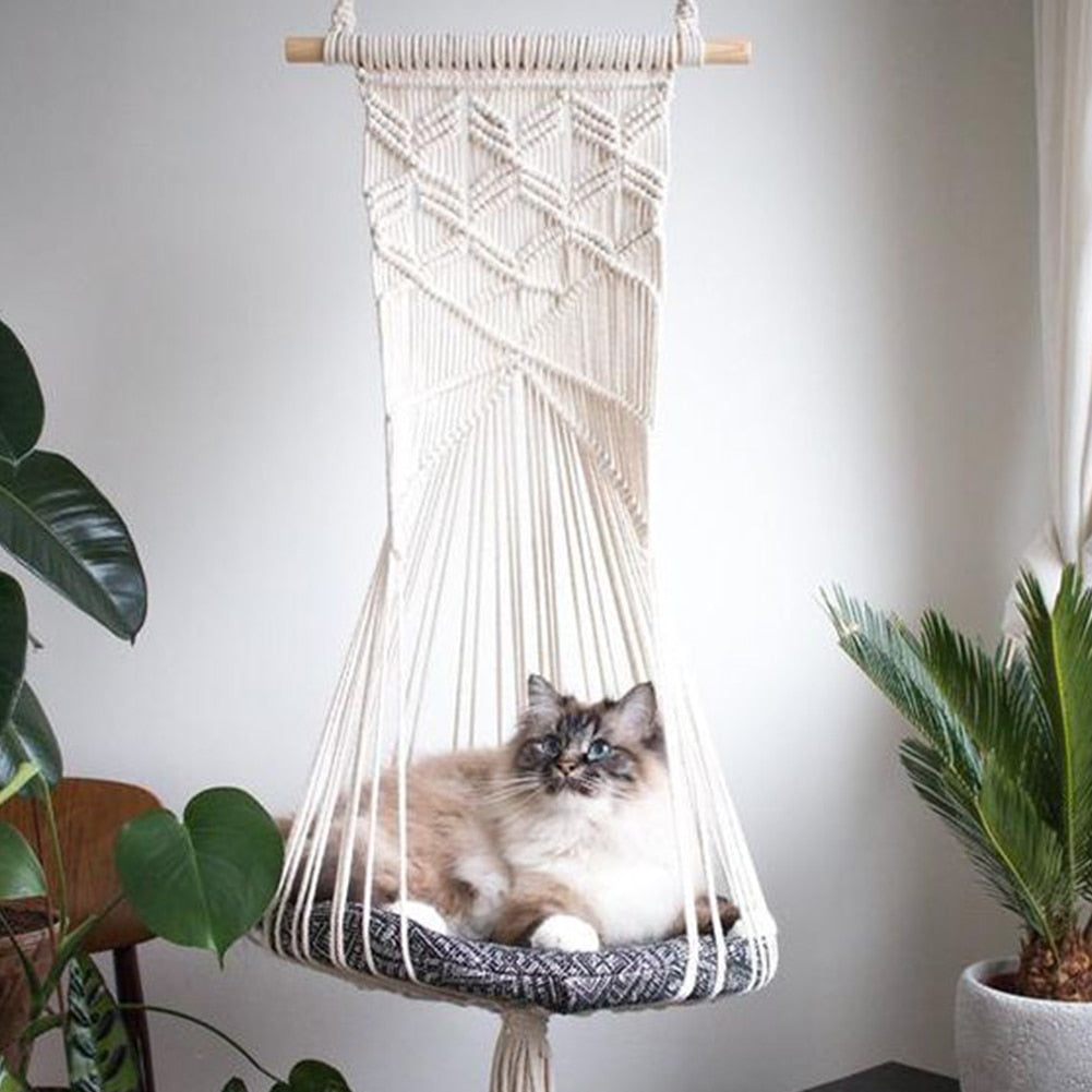 Hand Knit Swing Hammock - 4 Seasons Home Gadgets