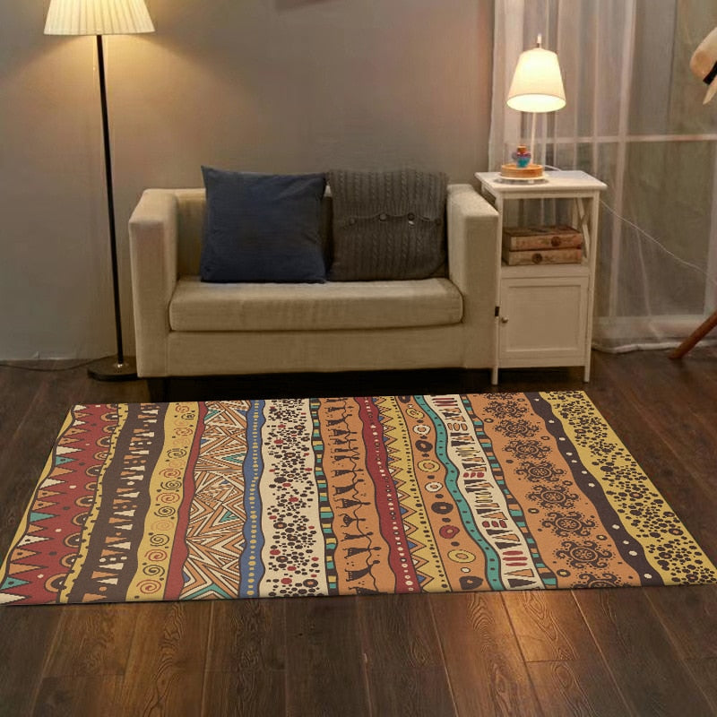 Mustard Tribal Area Rug - 4 Seasons Home Gadgets