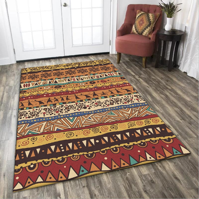 Mustard Tribal Area Rug - 4 Seasons Home Gadgets