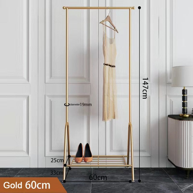 Gold Mesh Garment Rack - 4 Seasons Home Gadgets