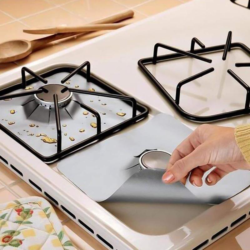 Silver Non-Stick Stove Protector - 4 Seasons Home Gadgets