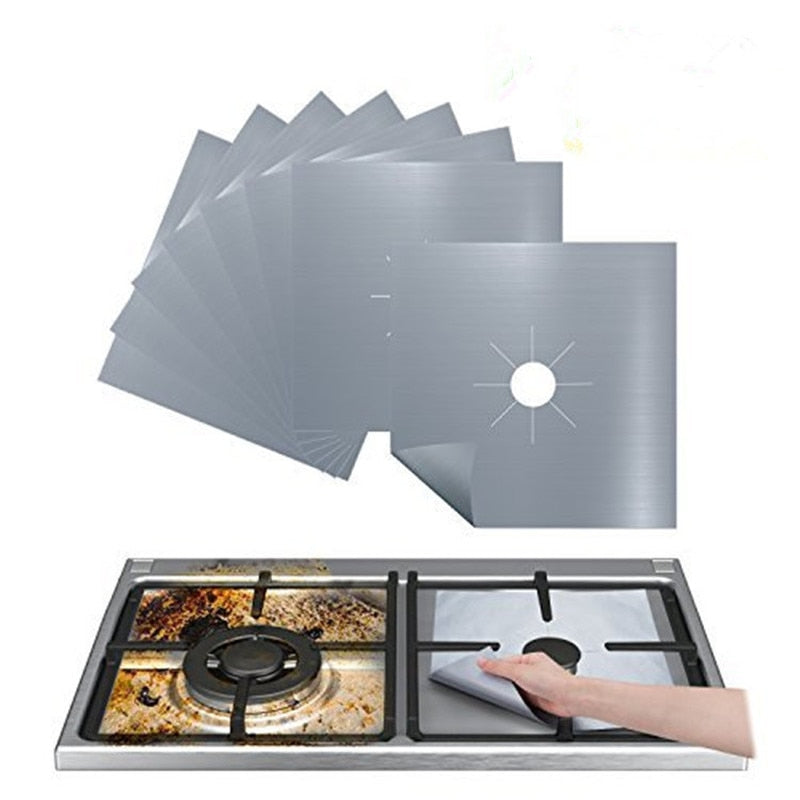 Silver Non-Stick Stove Protector - 4 Seasons Home Gadgets