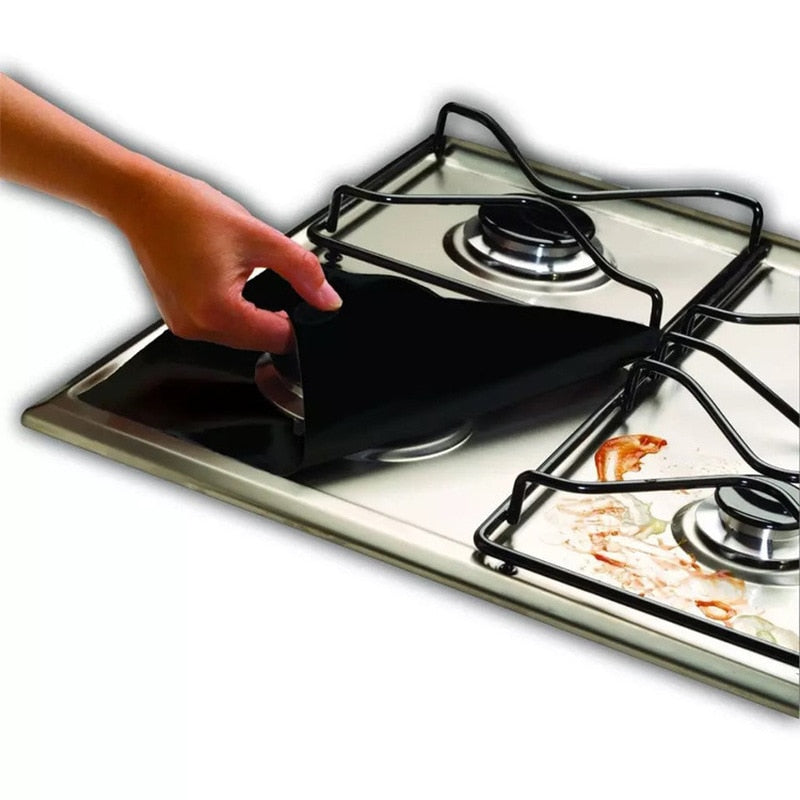 Silver Non-Stick Stove Protector - 4 Seasons Home Gadgets