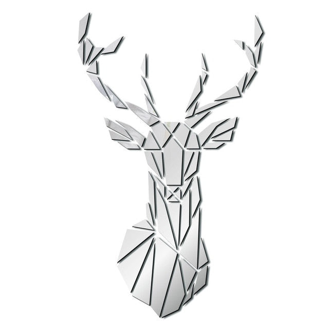 Silver Reindeer Wall Art - 4 Seasons Home Gadgets