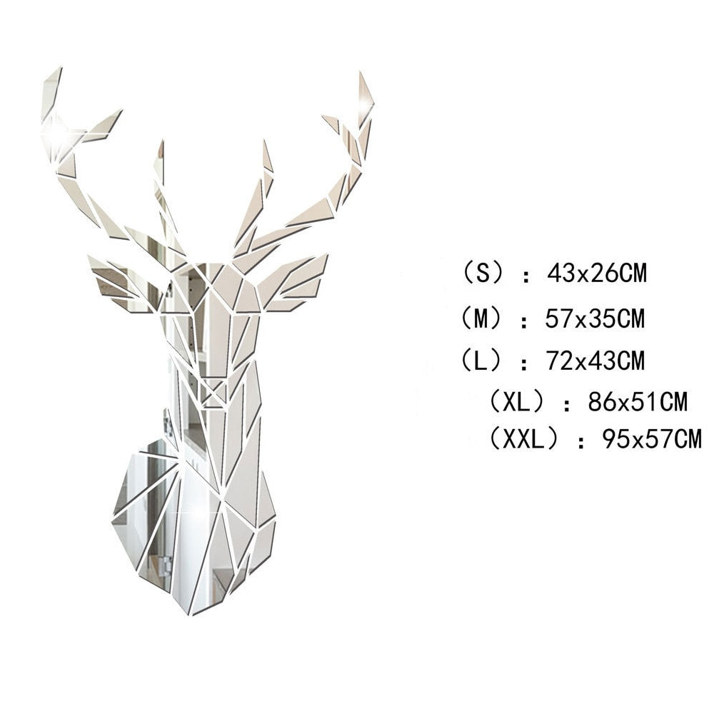 Silver Reindeer Wall Art - 4 Seasons Home Gadgets