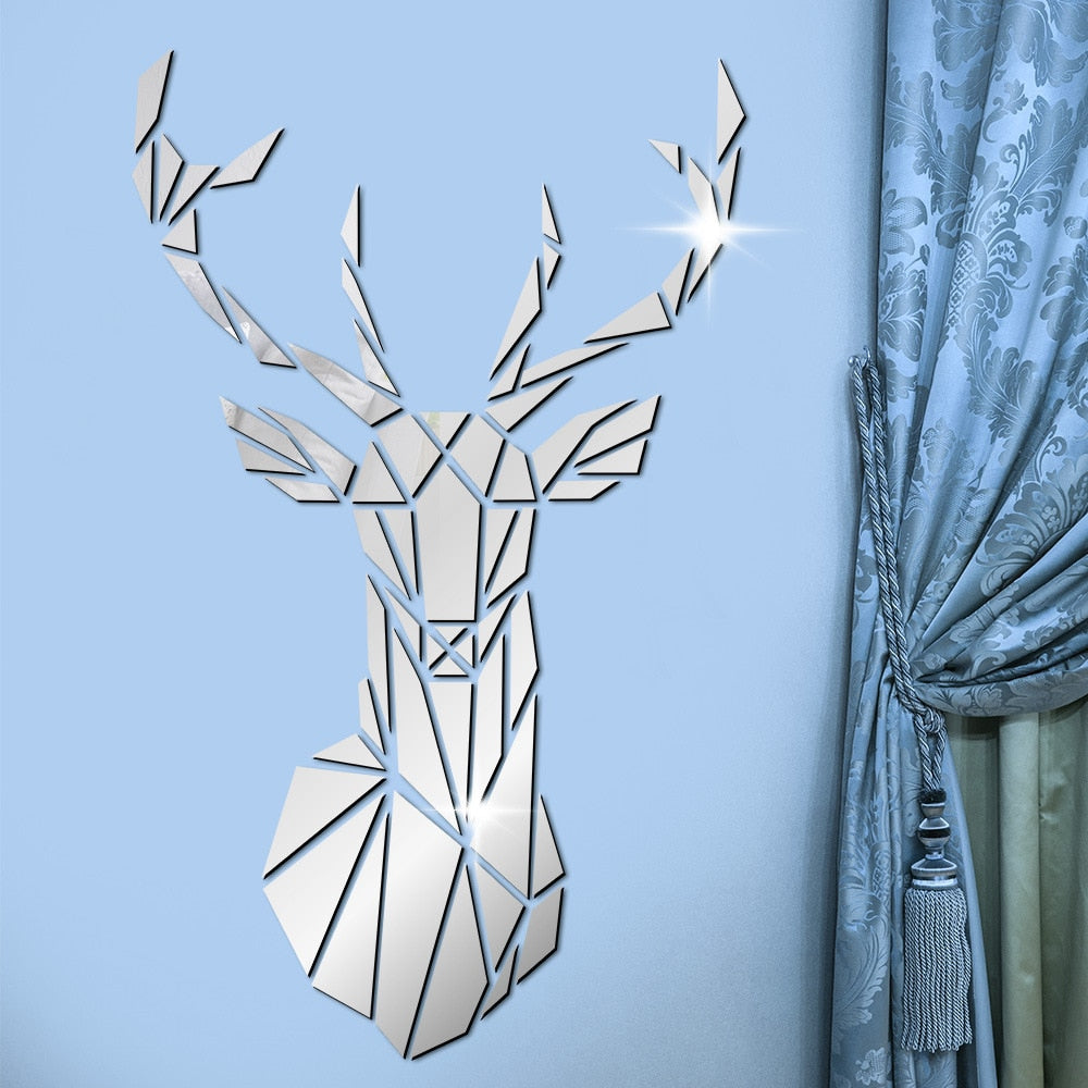 Silver Reindeer Wall Art - 4 Seasons Home Gadgets