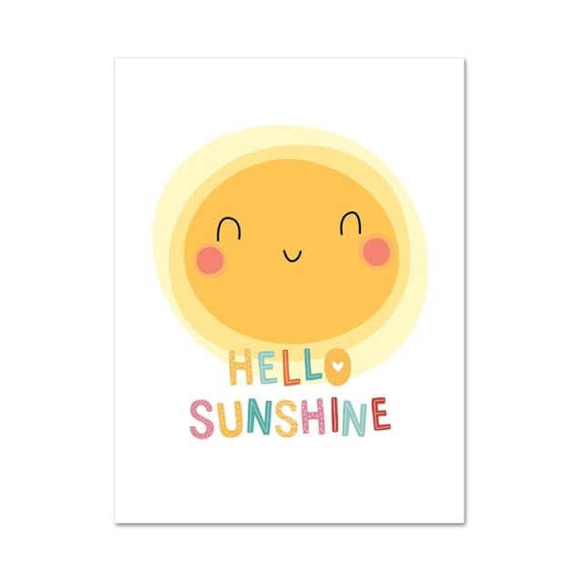 Hello Sunshine Wall Art - 4 Seasons Home Gadgets