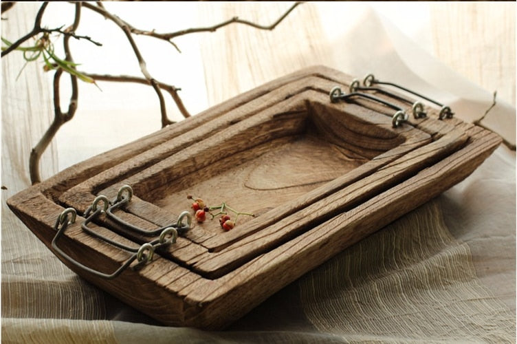 Wood Log Serving Tray - 4 Seasons Home Gadgets