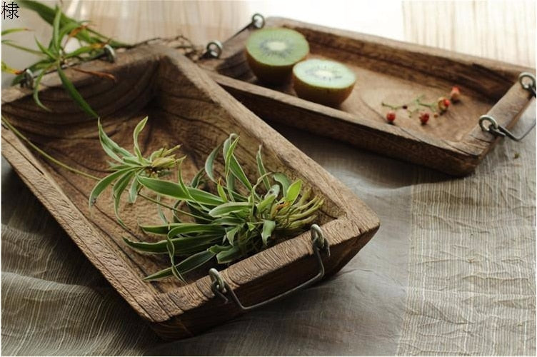 Wood Log Serving Tray - 4 Seasons Home Gadgets