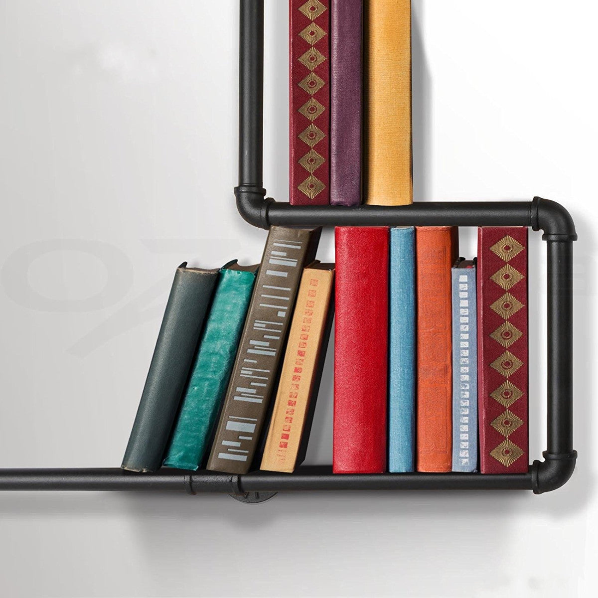 Industrial Pipe Book Shelf - 4 Seasons Home Gadgets