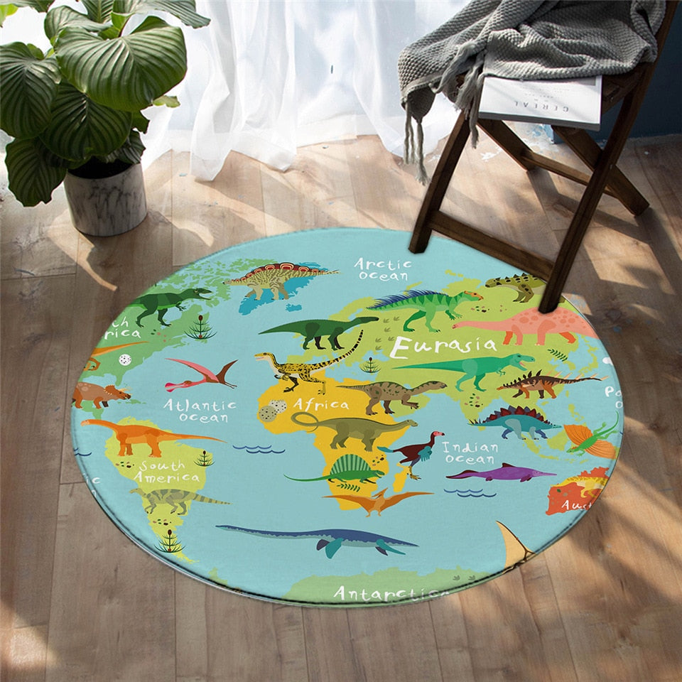 Dinosaur Jurassic Rug - 4 Seasons Home Gadgets