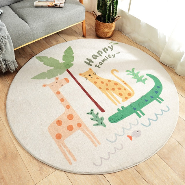 Round Rainbow Rug - 4 Seasons Home Gadgets