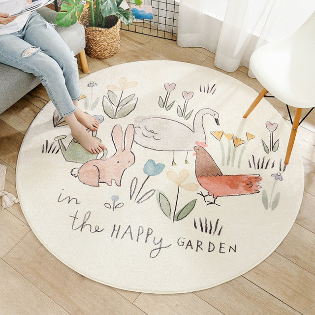 Round Rainbow Rug - 4 Seasons Home Gadgets