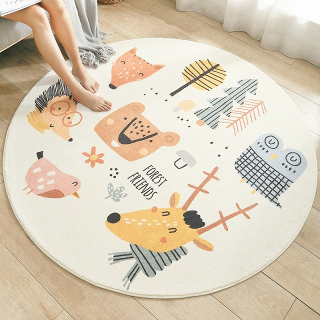 Round Rainbow Rug - 4 Seasons Home Gadgets