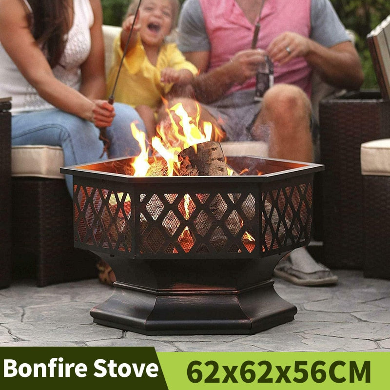 Wood Burning Fire Pit - 4 Seasons Home Gadgets