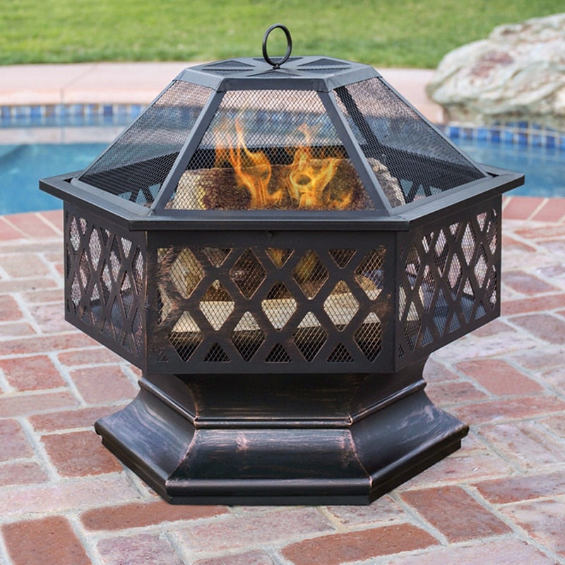 Wood Burning Fire Pit - 4 Seasons Home Gadgets