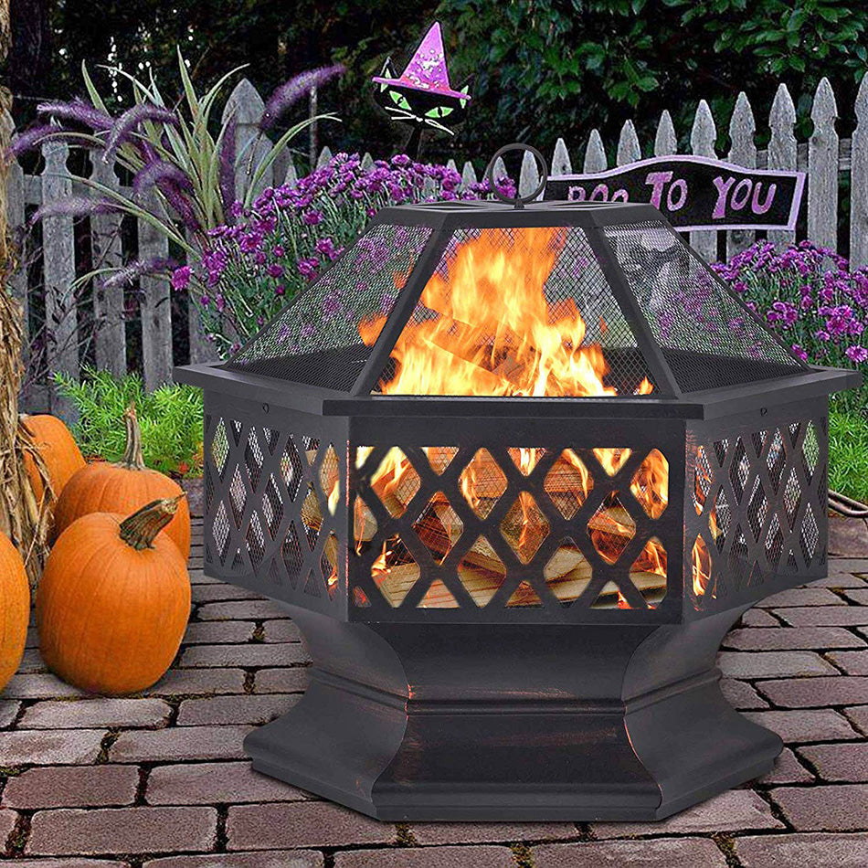 Wood Burning Fire Pit - 4 Seasons Home Gadgets