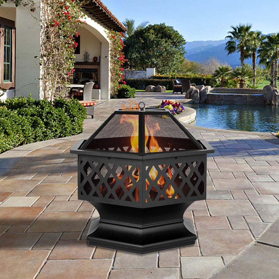 Wood Burning Fire Pit - 4 Seasons Home Gadgets