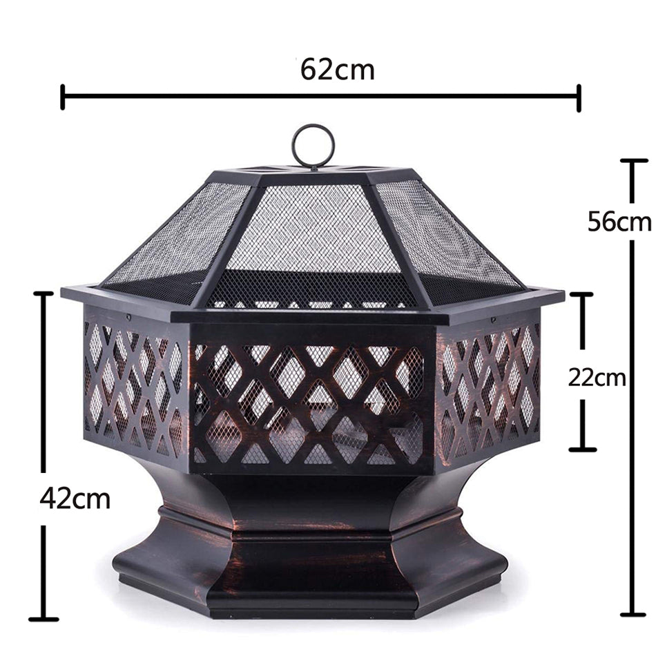 Wood Burning Fire Pit - 4 Seasons Home Gadgets