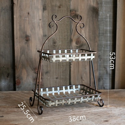 Decorative Metal Basket - 4 Seasons Home Gadgets