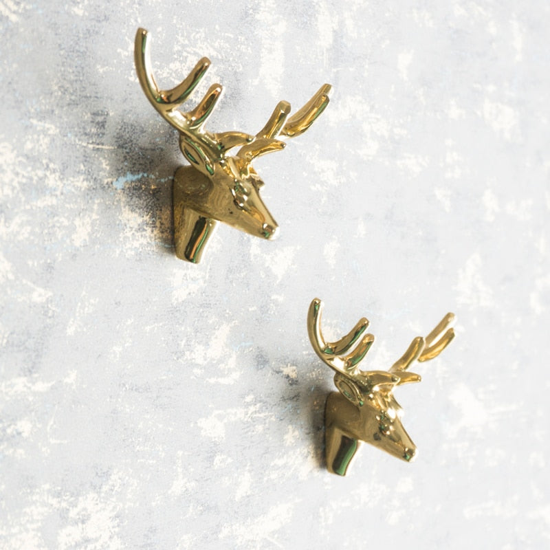 Copper Deer Drawer Knobs Set - 4 Seasons Home Gadgets