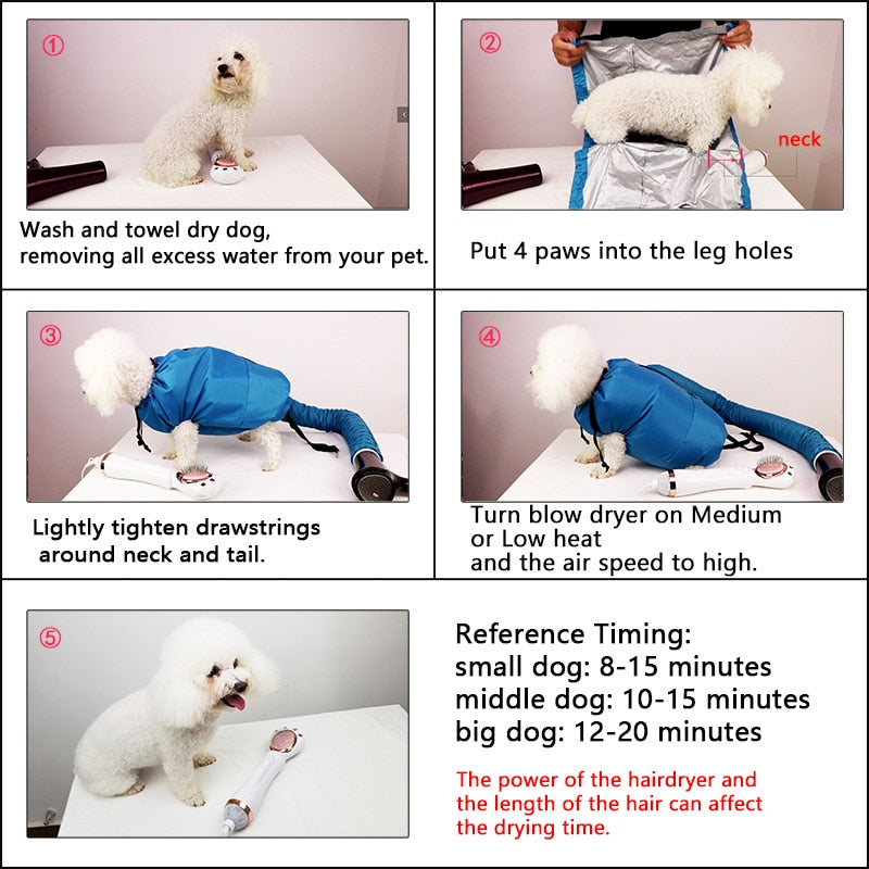 Dog Drying Bag - 4 Seasons Home Gadgets