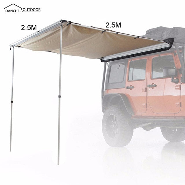 UV Car Side Awning Rooftop Pull Out Tent Shade Set - 4 Seasons Home Gadgets