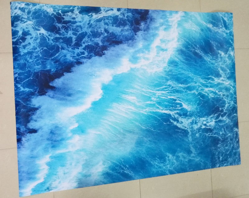 Beach Wave Floor Sticker - 4 Seasons Home Gadgets