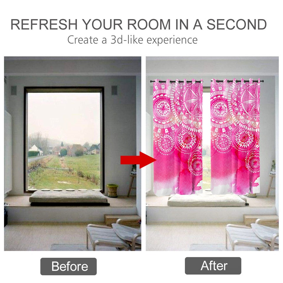 Mandala Blackout Curtain - 4 Seasons Home Gadgets