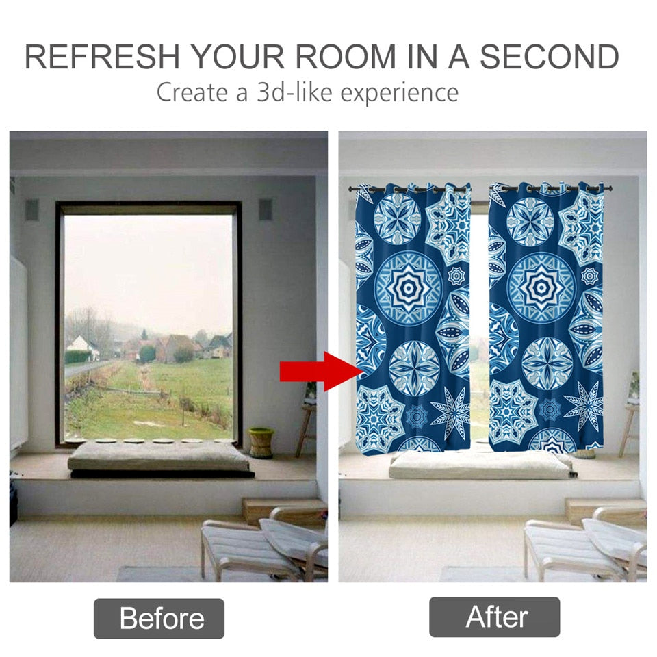 Mandala Blackout Curtain - 4 Seasons Home Gadgets