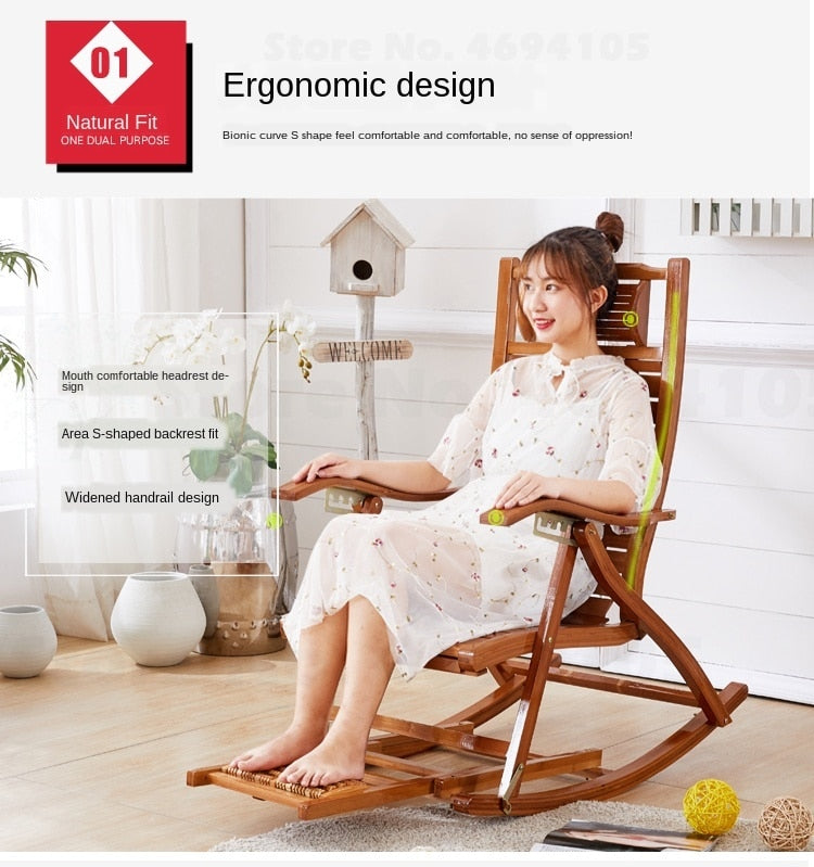 Ergonomic Rocking Chair - 4 Seasons Home Gadgets