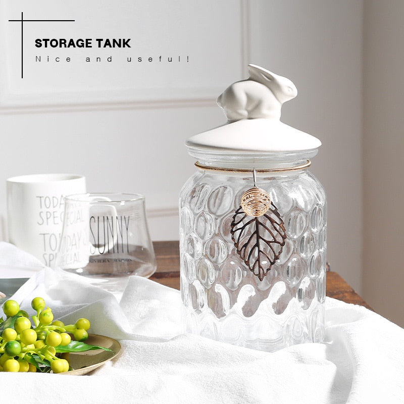 Crystal Leaf Kitchen Canister Set - 4 Seasons Home Gadgets