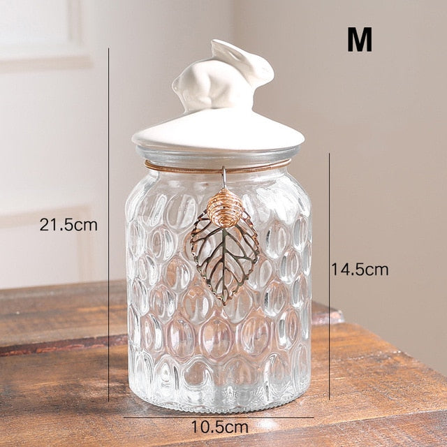 Crystal Leaf Kitchen Canister Set - 4 Seasons Home Gadgets