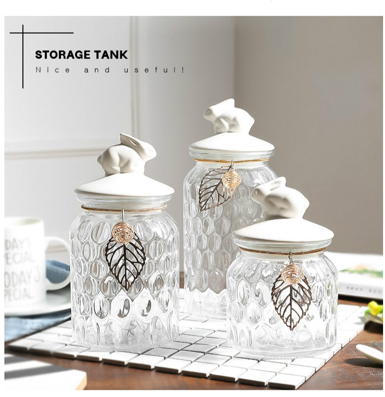 Crystal Leaf Kitchen Canister Set - 4 Seasons Home Gadgets