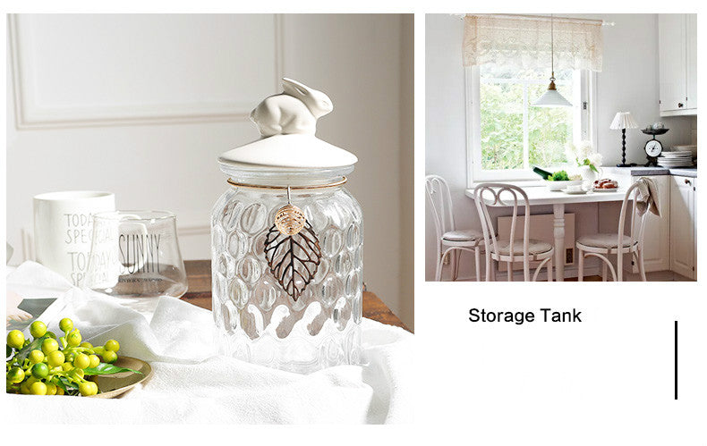 Crystal Leaf Kitchen Canister Set - 4 Seasons Home Gadgets