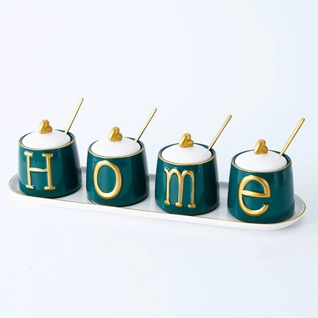 Ceramic Kitchen Canister Set - 4 Seasons Home Gadgets