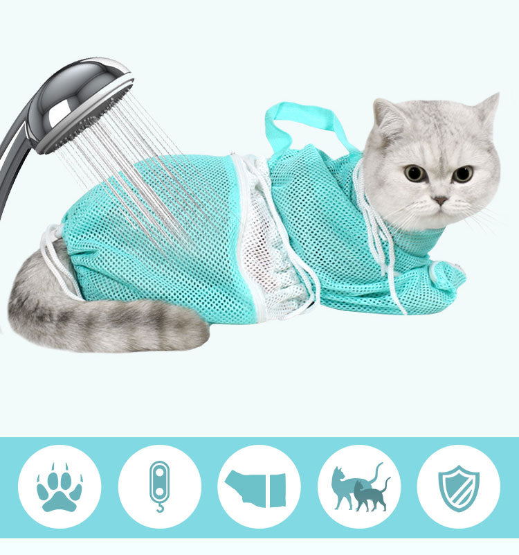 Cat Mesh Shower Bag - 4 Seasons Home Gadgets