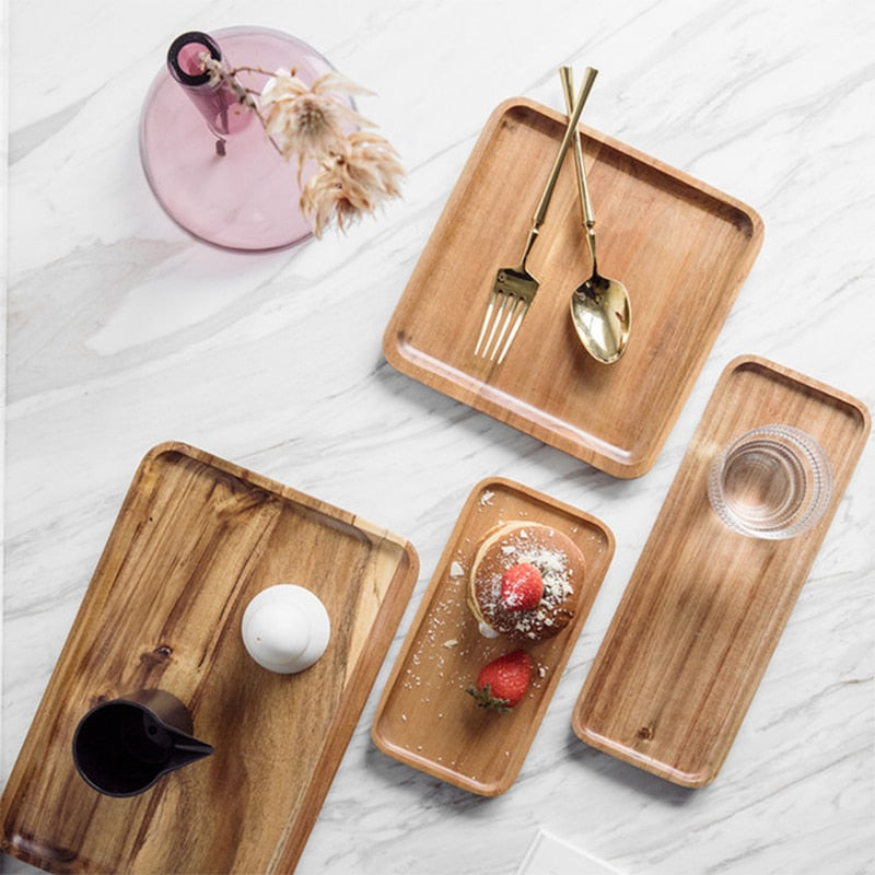 4 Wooden Tray Set - 4 Seasons Home Gadgets