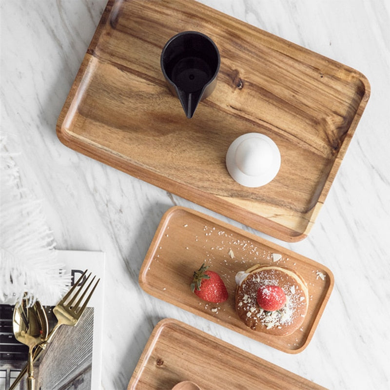 4 Wooden Tray Set - 4 Seasons Home Gadgets