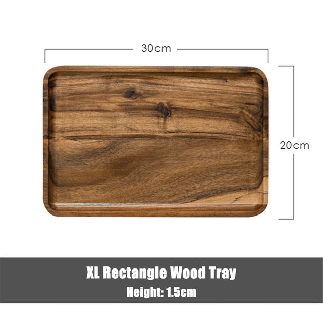 4 Wooden Tray Set - 4 Seasons Home Gadgets