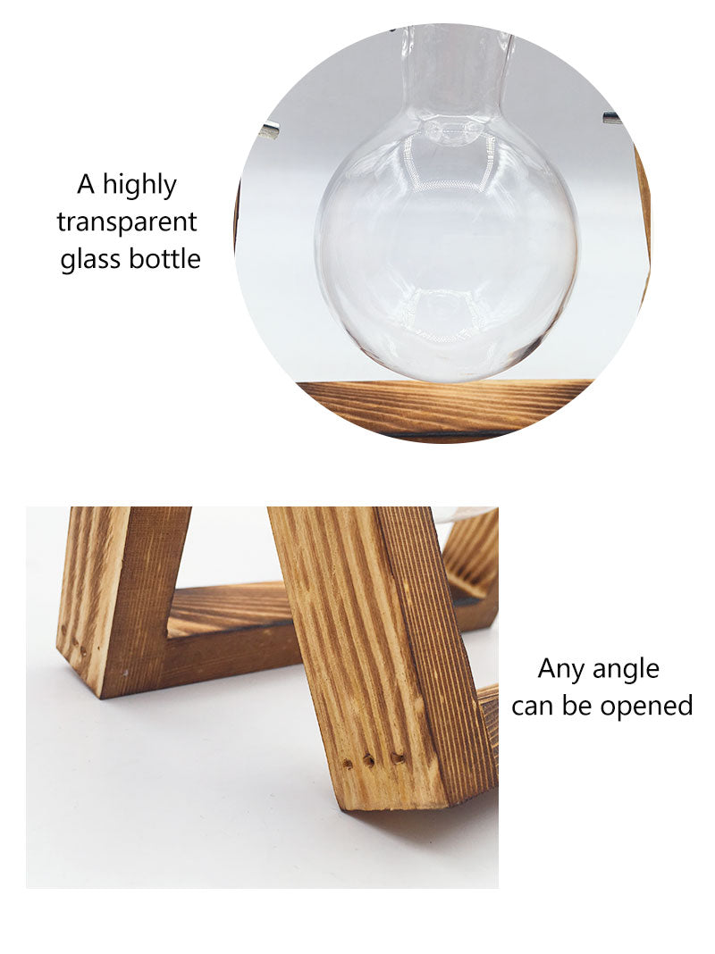 Wooden Frame Test-Tube Vase - 4 Seasons Home Gadgets