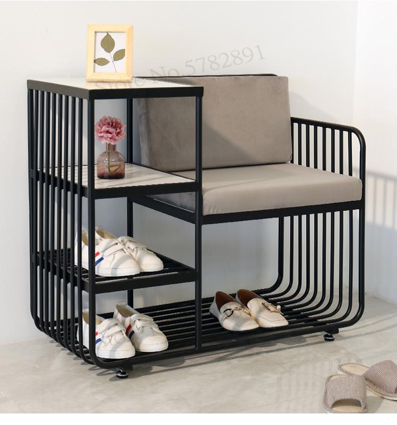 Iron Shoes Storage Stool - 4 Seasons Home Gadgets