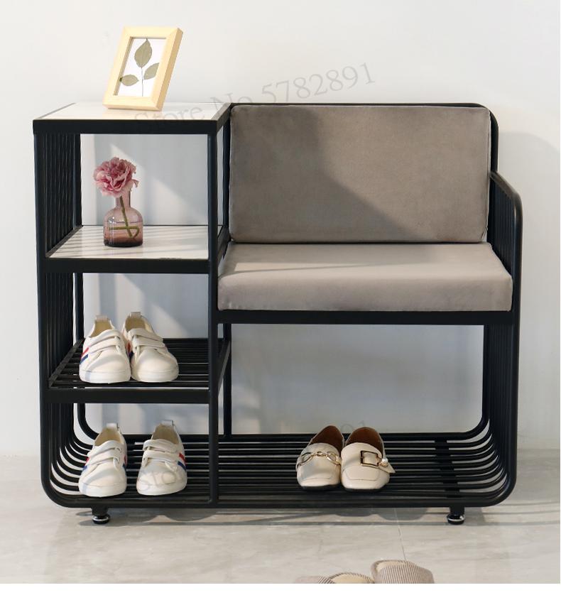 Iron Shoes Storage Stool - 4 Seasons Home Gadgets