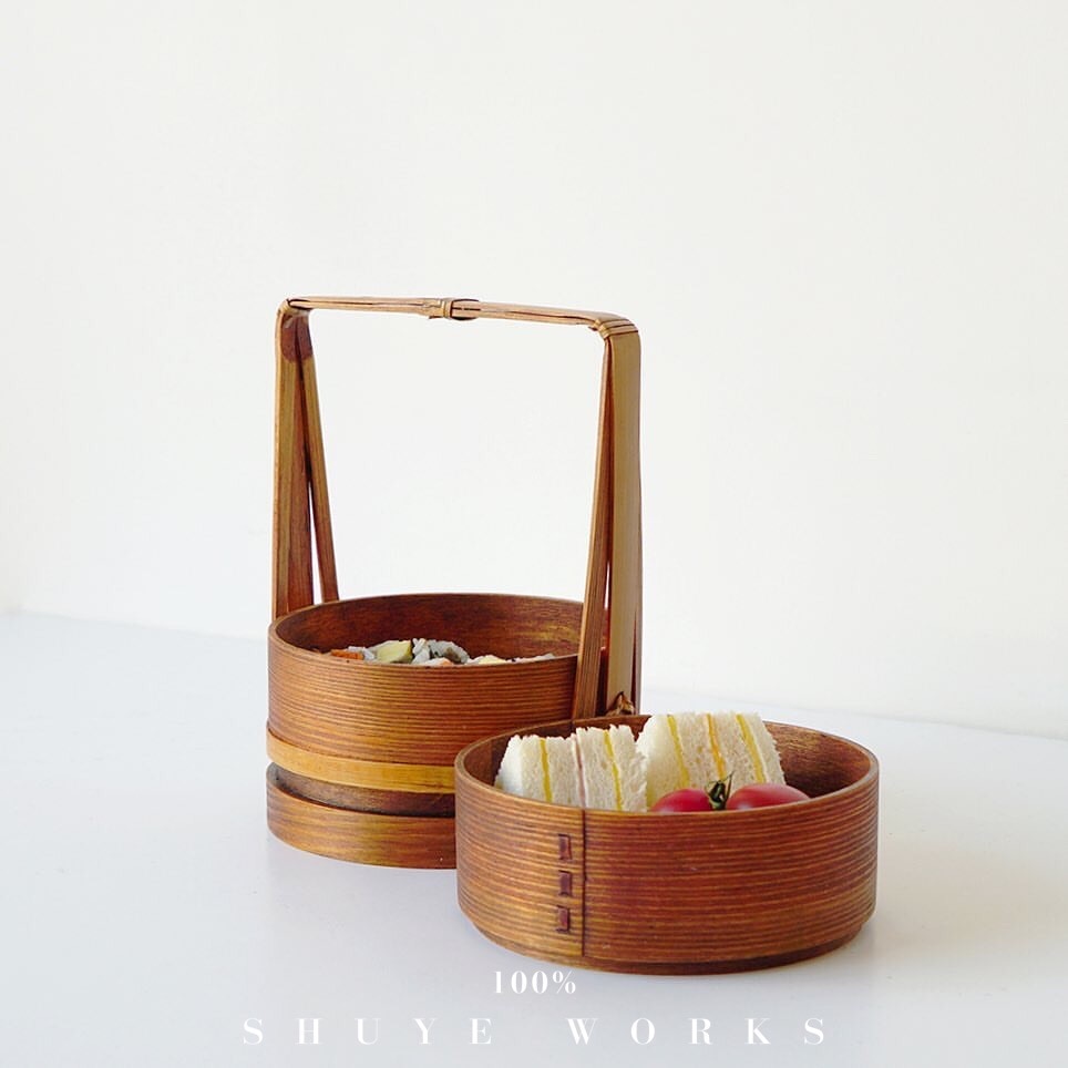 Bamboo Double-Layer Lunch Box - 4 Seasons Home Gadgets