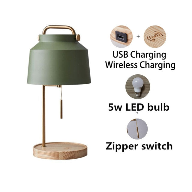 Olive Vintage USB Charging Lamp - 4 Seasons Home Gadgets